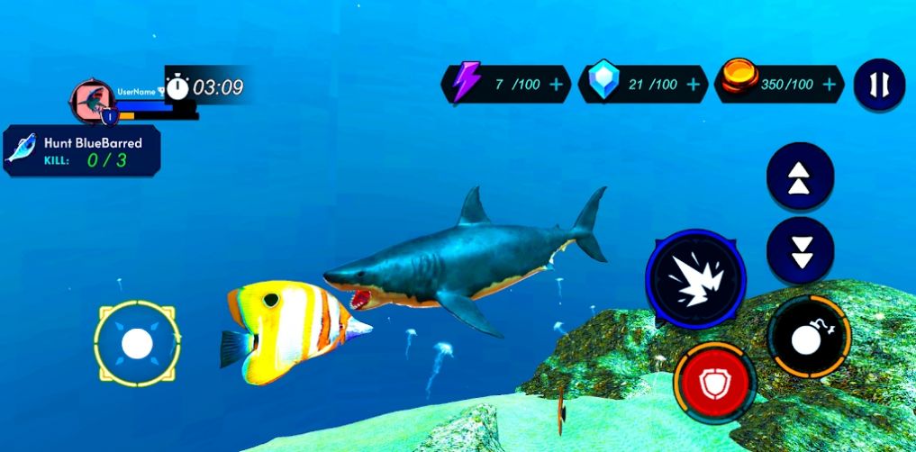 鲨鱼猎人模拟器游戏汉化版图片1